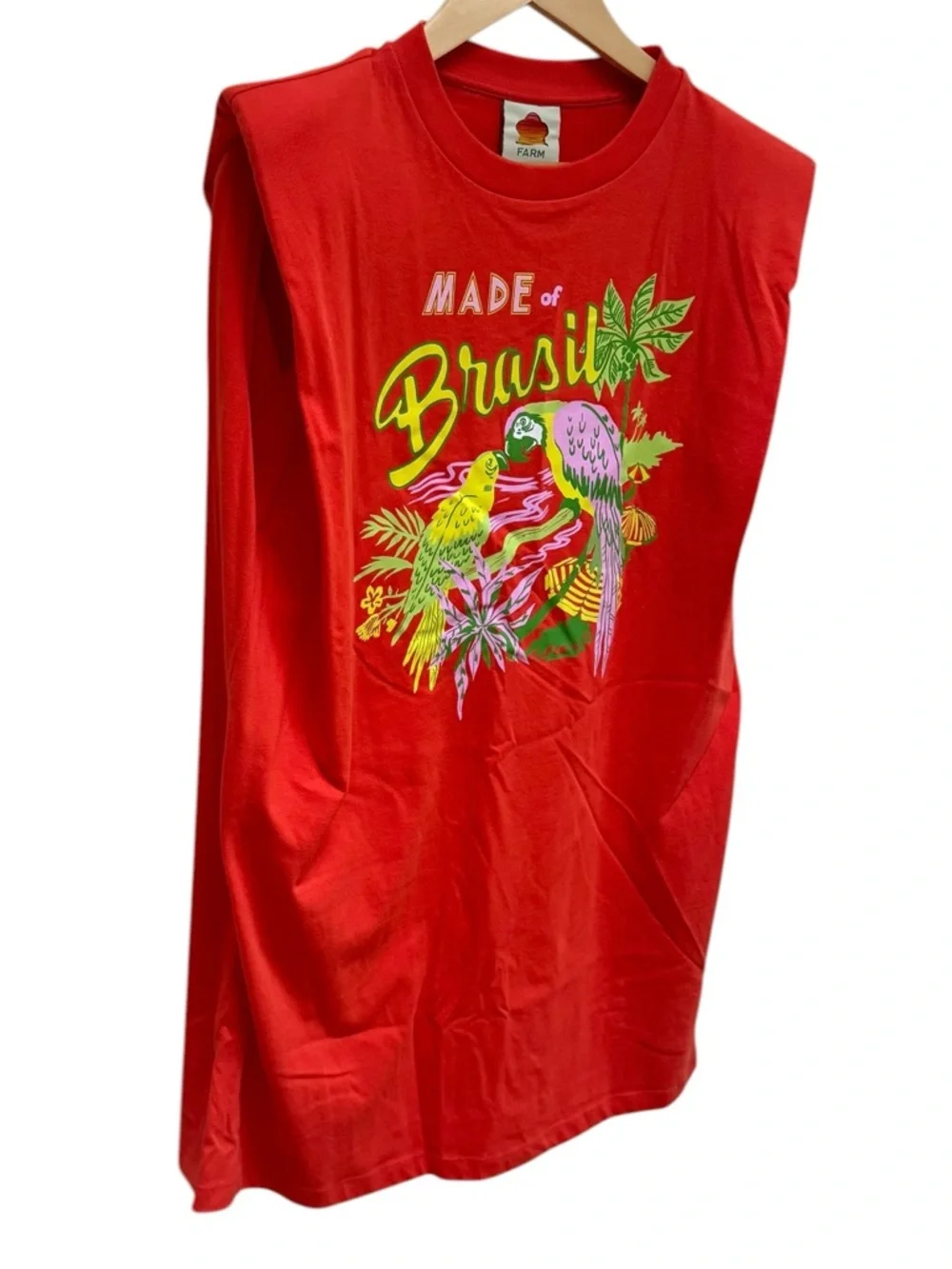 FARM Rio Brasil Graphic T-Shirt Dress